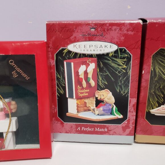Hallmark Keepsake Christmas Tree Ornaments Lot Of 4 Assorted - Picture 3 of 9